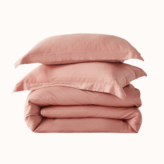 Overcloud® Sateen Egyptian Cotton Sheet Set-Mellow Rose-500TC